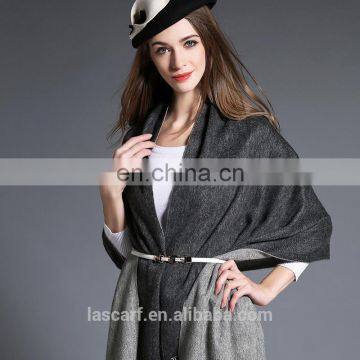 Wholesal Higher Quality 100% Cashmere Scarf Pashmina Grey