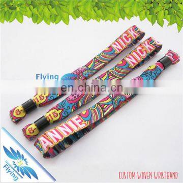 Business Polyester Kintting Wristbands, Giveaway Wristbands for Event Custom