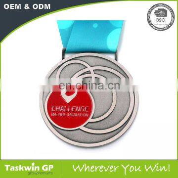 High quality custom metal medal , triathlon custom metal medal