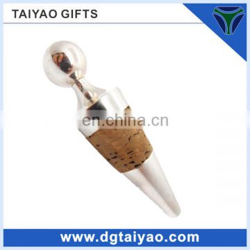 Custom wholesale metal wine stopper for wedding gift