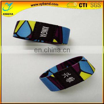 Custom Promational Polyester Elastic Wristband for Festival photo-3
