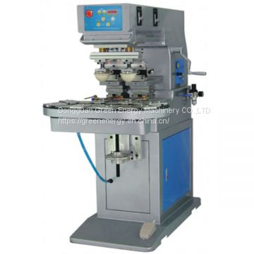 M2C 2 color pad printing machine with conveyor