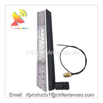 Omni wifi antenna 2.4G 5.8G dual-band rf antenna with SMA female to Ipex pigtail coaxial cable extender