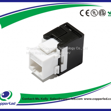 UTP Cat.6A Keystone Jack 180 degree