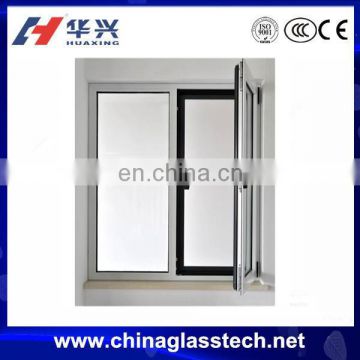 CE approved interior pvc casement window with fixed part