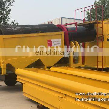 SINOLINKING Portable Gold Processing Washing Plant/Rotary Trommel Screen/Sand,Rock Gold Separator Wash /Mobile Drum Scrubber