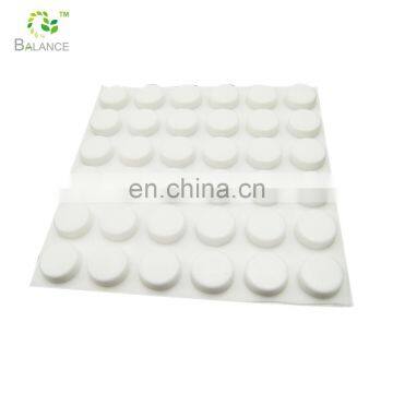 Self-adhesive silicone dot rubber feet