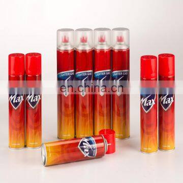 Latest design promotional bbq gas custom made refillable lighter Gas Refll Butane Cartridge