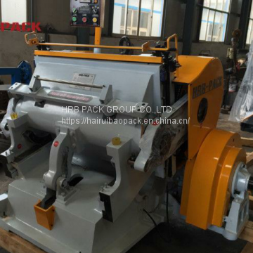 corrugated carton box paperboard Manual creasing and die cutting machine