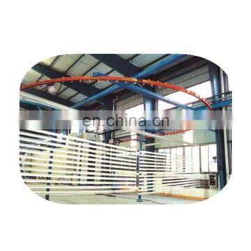 Automatic color powder coating line for door and window