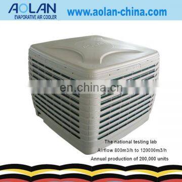 mini handy cooler air conditioner battery fan AZL18-ZX10E Airflow18000m3/h pressure190pa fan type axial evaporative air cooler