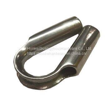 304 Stainless Steel Wire Rope Tube Thimble Heavy Duty Cable Thimbles For Wire Rope