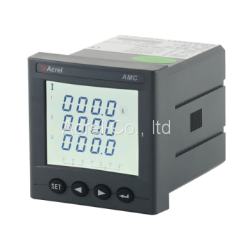 AMC72L-AI3 Three Phase LCD Programmable Digital Ammeter Panel Meter