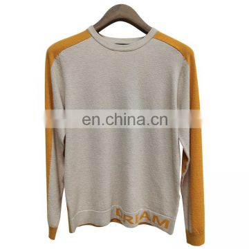 DiZNEW Brand quality fashion design 12GG crew neck pullover men sweater knitting