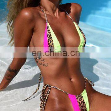 New Sexy Triangle Push Up Brazilian Bikini Set Tied String Bikinis Women Swimwear Swimsuit Bandage Bathing Suit Maillot De Bain