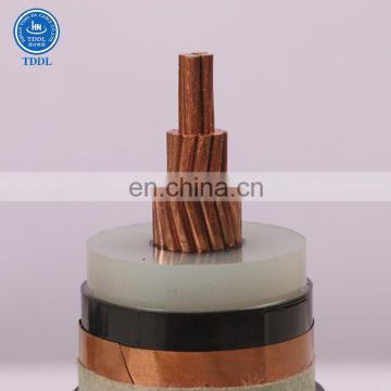 12/20kv single core XLPE copper tape metallic power cable with 500mm2