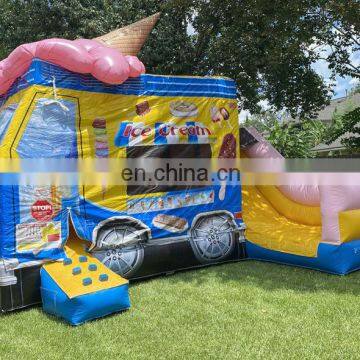 Commercial Grade Big Inflatable Ice Cream Truck Bounce House Outdoor Jumping Castle photo-2