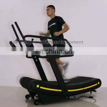 Yongwang Fitness gym cardio equipment manual resistance curved treadmill