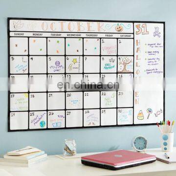 Magnetic Whiteboard Calendar Glass, Dry Erase Glass White Board Planner photo-2