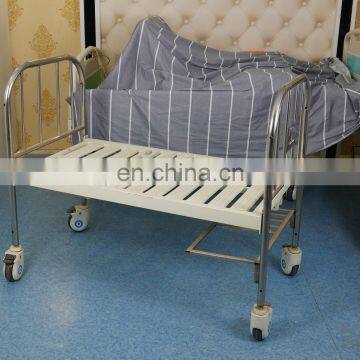 Stainless Steel Single Crank Hospital Bed for Hospital and Clinic Fullset One Function Manual Hospital Bed photo-3