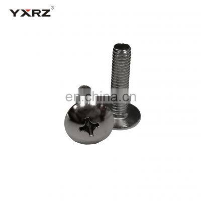 High quality large flat head cross recessed countersunk nickel plated standard size 6*25 screw