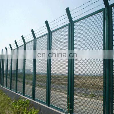 kid safety basketball court fence plastic fence panels outdoor traffic powder coated expanded metal fence