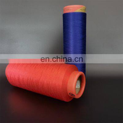 Wholesale 100% Polyester Dty 150d/144f Sd Sim Color Yarn Dope Dyed with Factory Price