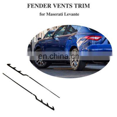 M style Carbon Fiber Exterior Trim Fender Vents for Maserati Levante 2016-2018