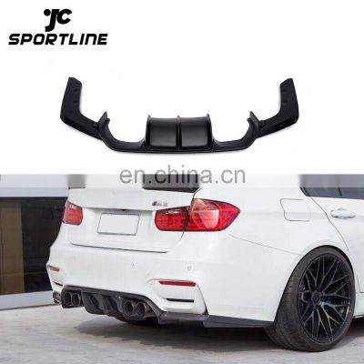 Black FRP F80 M3 Rear Lip Diffuser for BMW F82 M4 2014-2018