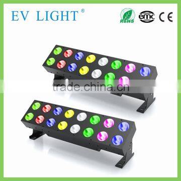Stage backdrop light 16pcs*15w rgb three in one led cob strip light with pixel control