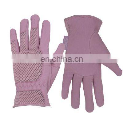 HANDLANDY High quality safety hand leather gardening gloves bulk custom women garden gloves,women gloves