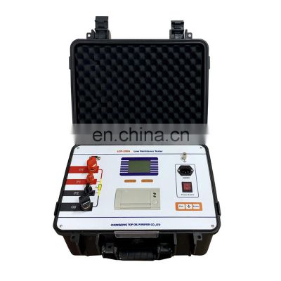 LOP-200A IEC62271 Certification Portable Loop Contact Resistance Meter/ 200A Micro Ohm Tester