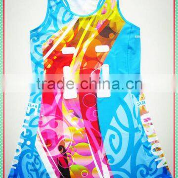 Colorful custom netball dress with great pattern