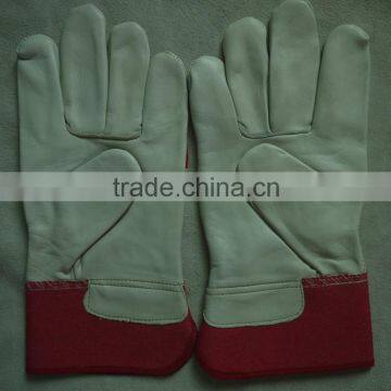 cow full-grain leather bus drivers driving gloves, safety and protective gloves