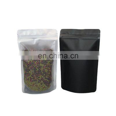 Custom logo printing Zip Lock Plastic Packages Stand Up pouch Aluminum Foil translucent packaging bag