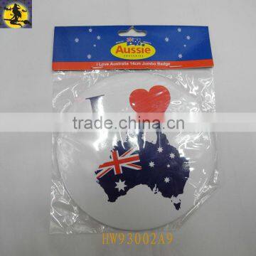 National Flag Pattern Tinplate Independence Day Badge