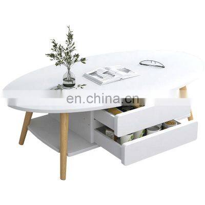 New Design Modern Economical Table Tea Set With Small Stool Living Room Furniture Coffee Table