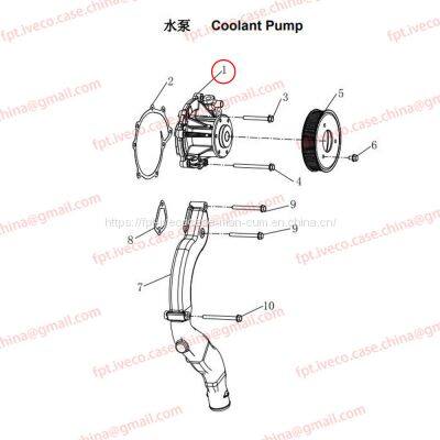 MAN D0836 Coolant pump 06500-6680