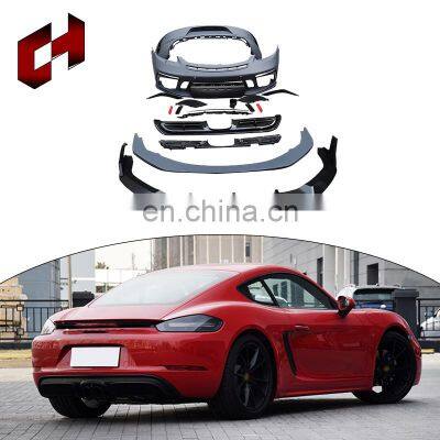 Ch New Product Rear Bar Auto Parts Side Skirt Installation Front Splitter Body Kits For Porsche 718 2016-2018 To Gts