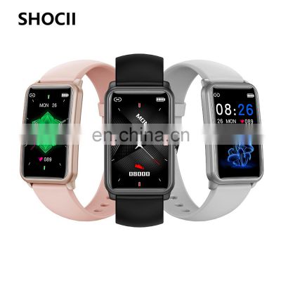 Woman Full Touch IP68 Waterproof Fitness Tracker H86B 1.57 inch TFT HD glass long standby heart rate detection smartwatch