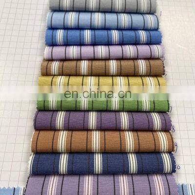Garment Industry Shirts Yarn Dyed Stripe Polyestercotton Fabric Clothing photo-4