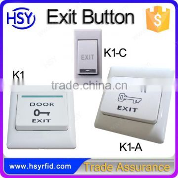 Door push button switch ABS fireproof eixt button for door access control