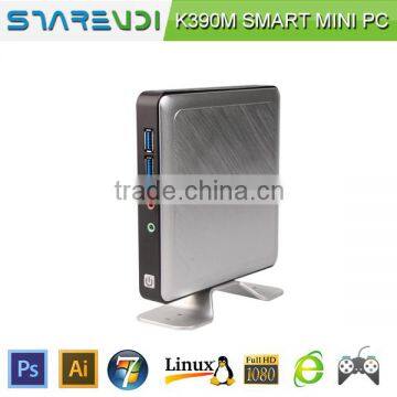 Sharevdi fanless thin mini pc low comsumption CPU Intel Celeron 1037U dual core 1.8GHZ