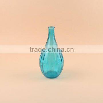 Colorful Stripe Glass Flower Vase photo-2