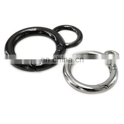 Zinc Alloy O Ring Round Carabiner With Logo Metal Carabiner Key Chain Round Snap Hooks O Ring Carabiner photo-4