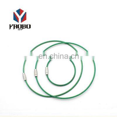 Cheapest Factory Price Ring Steel Screw Lock Chain Wire Rope Key Rings photo-4