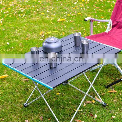 Portable Picnic Camping Aluminium Roll Up Tables Aluminum Table Top for Outdoor