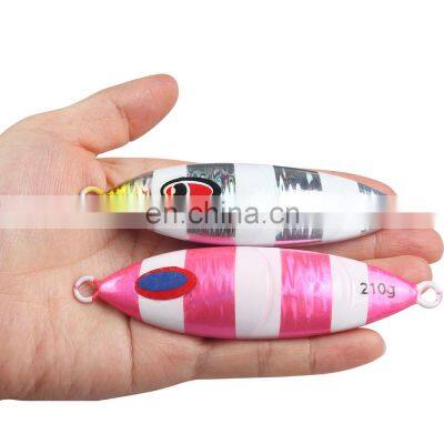 JOHNCOO 140G 170G 210G Slow Fall Pitch Fishing Jig Lures Saltwater Metal Flat Jig Lure Metal Hard Fishing Bait photo-3