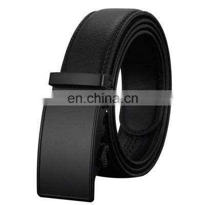 Genuine leather belt for men automatic buckle ratchet wholesale customized flexible hot sale OEM ODM