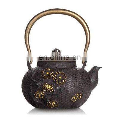 Double Warmer 700ml Cast Iron Black Tea Cup Sets Teapot photo-4